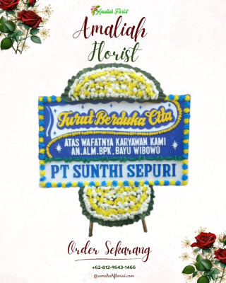 Papan Bunga Duka di Oba Utara